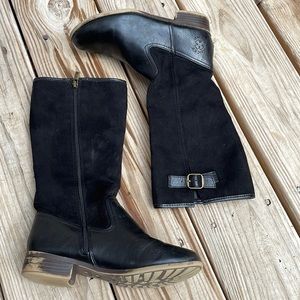 Lucky Brand Girls Black "Willa" Riding Boots Size 4M